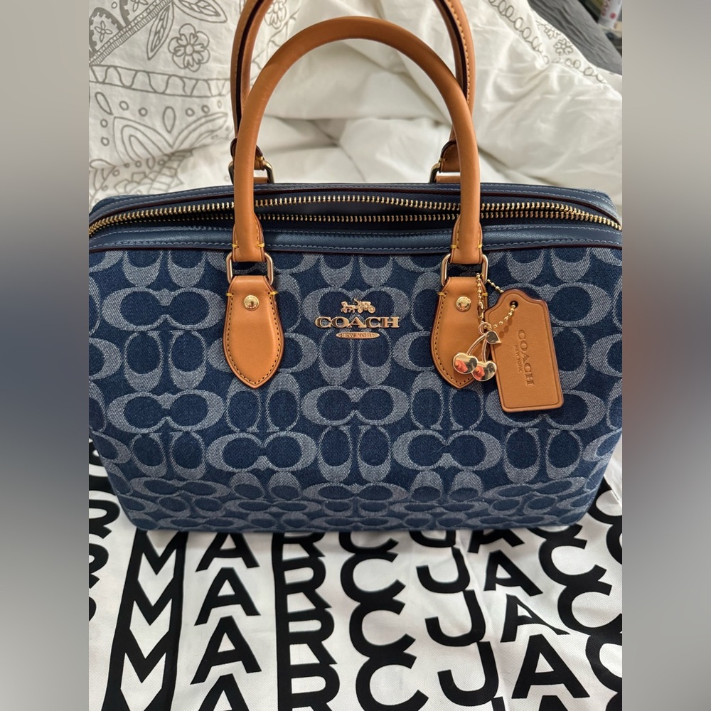 Coach Large Rowan in Denim 2025